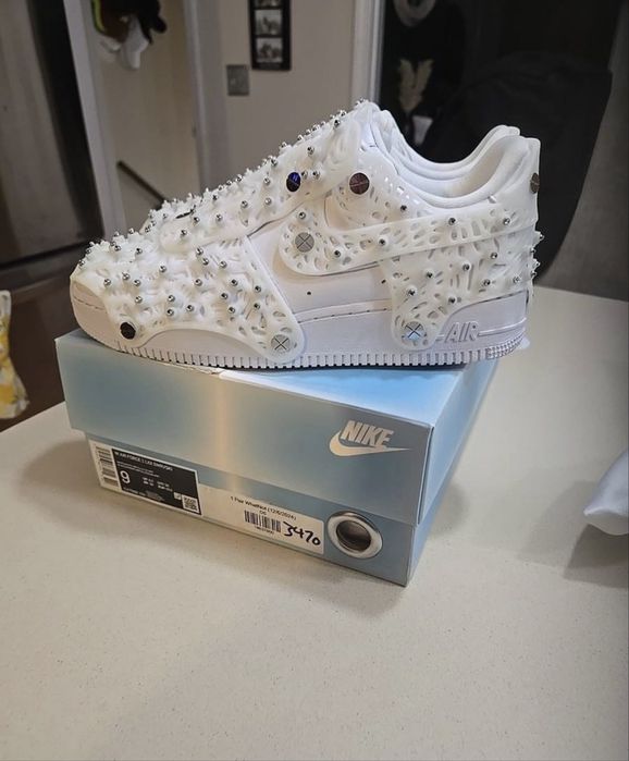 ДОСТАВКА 1-2 ДНІ‼️Nike Air Force Swarovski White(Білі),сваровскі,air f