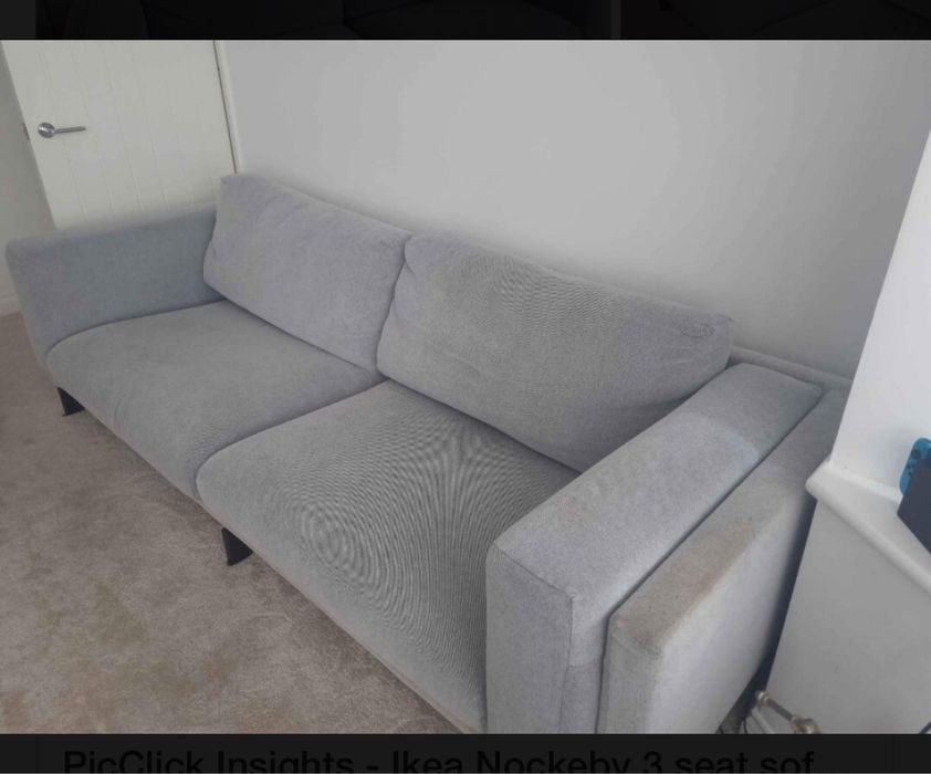 Sofá 3 lugares cinza – muito confortável