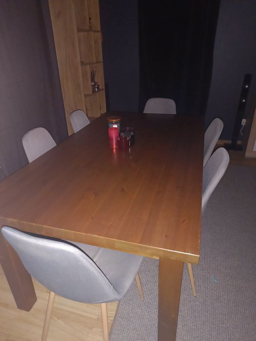 Szare krzesła 6 sztuk