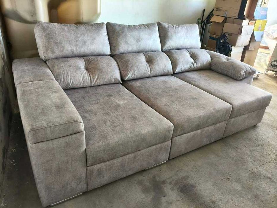 Sofá Chaise Longue 3 lugares