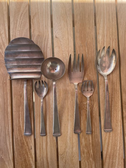 Conjunto de talheres antigos arte deco