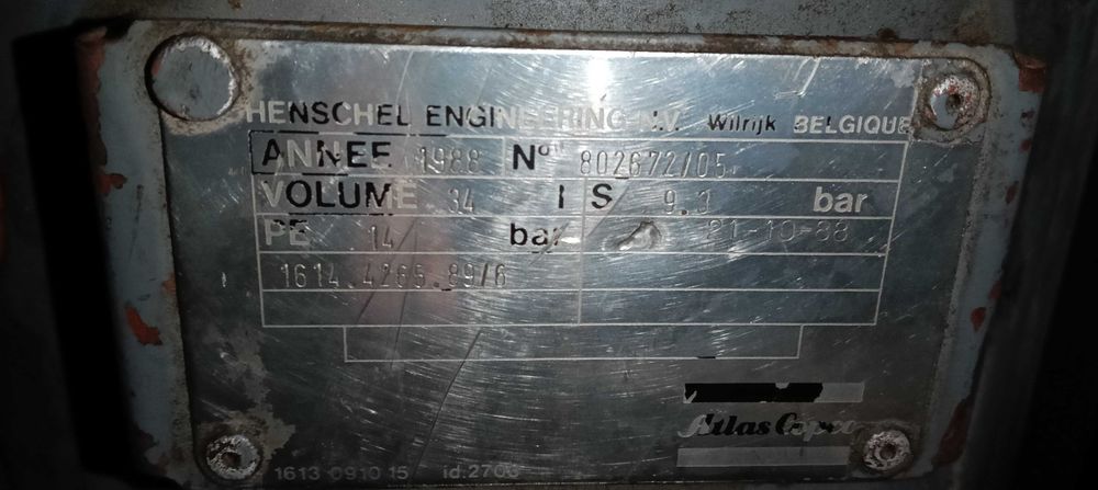 Atlas Copco XAS 85 1988 / Compressor Portátil de ar a diesel