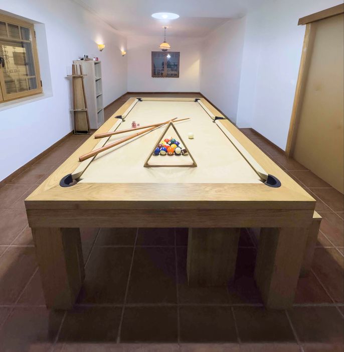 Mesa Multijogos (Bilhar e Ping-Pong) conversivel em mesa jantar