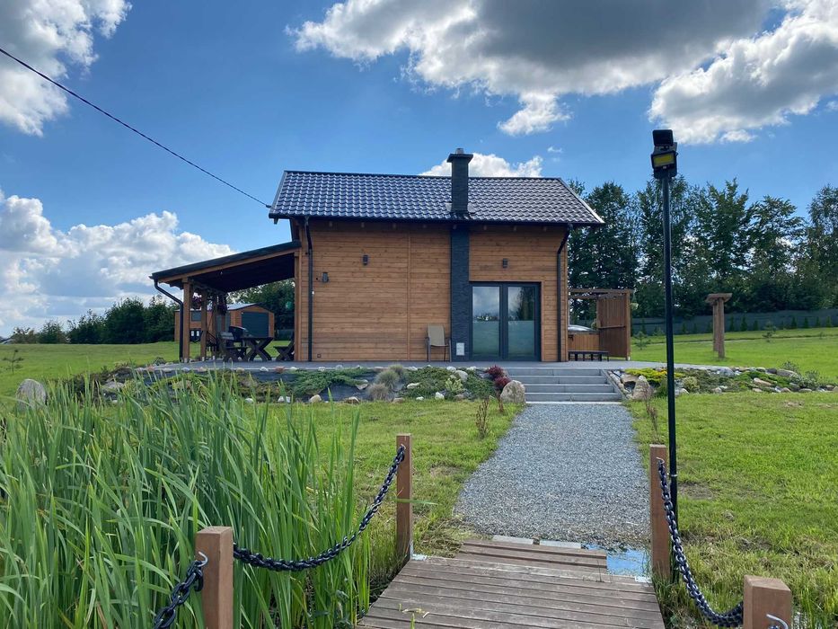 Domek letniskowy klimatyzowany nad stawem
