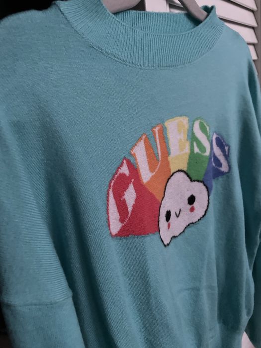 Guess oryginalny sweterek dla dziewczynki r.12 chmurka