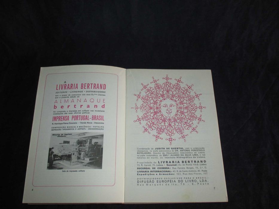 Livro Almanaque Bertrand 1968