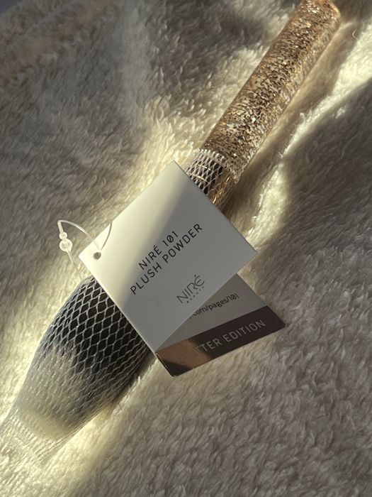 Luksusowy unikatowy pedzel do różu Limited Edition Glittery nowy