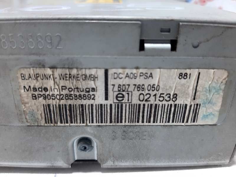 SISTEMA AUDIO / RADIO CD PEUGEOT 307 2001
