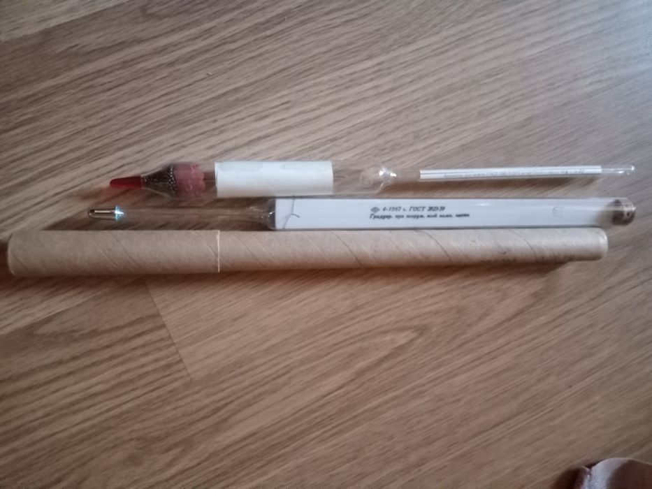 Термометр и ареометр.Ссср