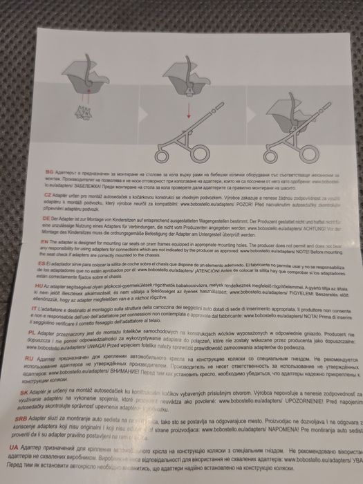 Adapter fotelika samochodowego bobostello praktycznie nowy