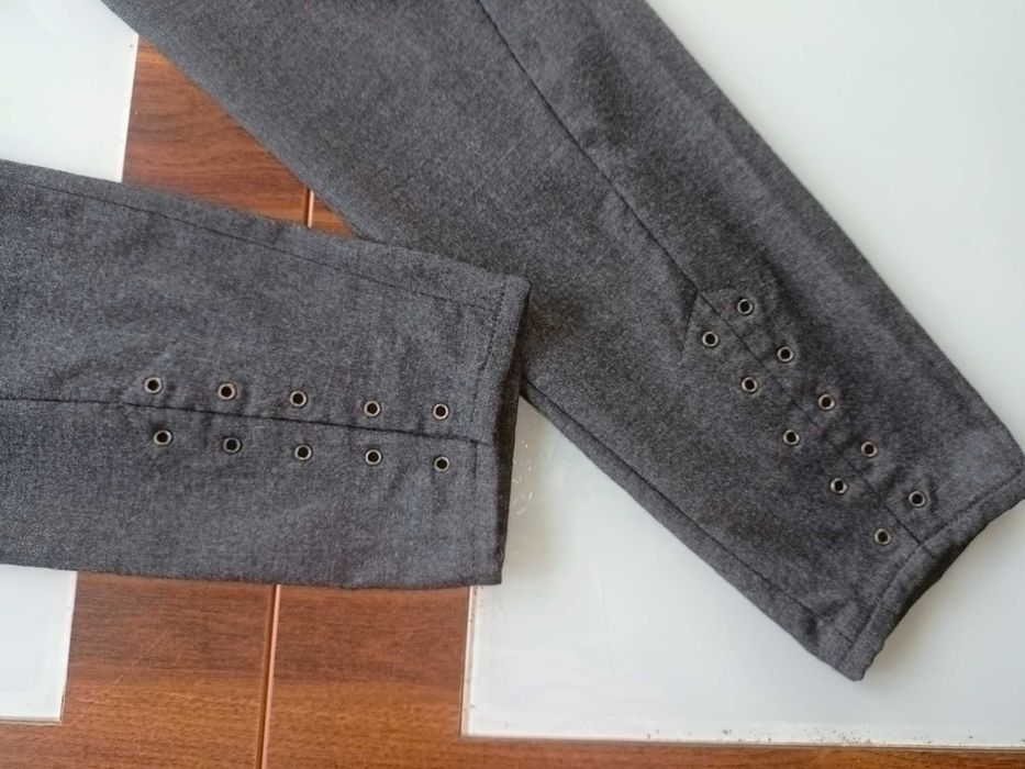 Brunello Cucinelli piękne szare cygaretki 34