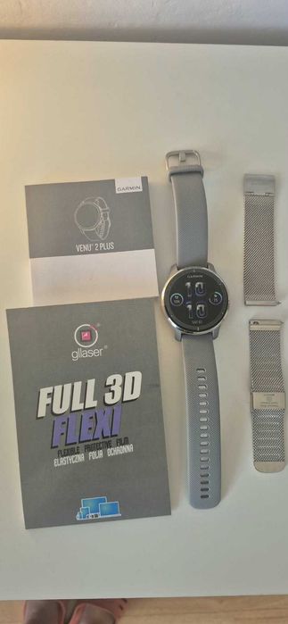 Garmin Venu 2 Plus – NOWY, NIGDY NIEUŻYWANY | pełny komplet + dodatkowy pasek Garmin