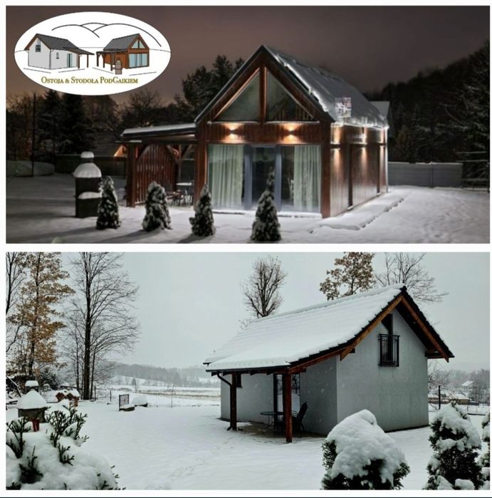 Domek w górach ( Karkonosze ) ogrodzony z balią