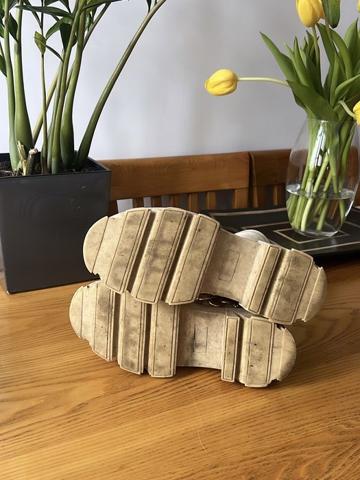 Buty botki kremowe platforma beżowe 38 dla kobiet
