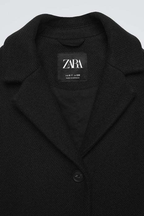 Пальто для дівчинки з вони Зара Zara 8-9 років