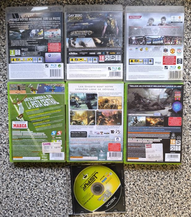 Conjunto de 7 jogos PlayStation 3/Xbox 360/Classic