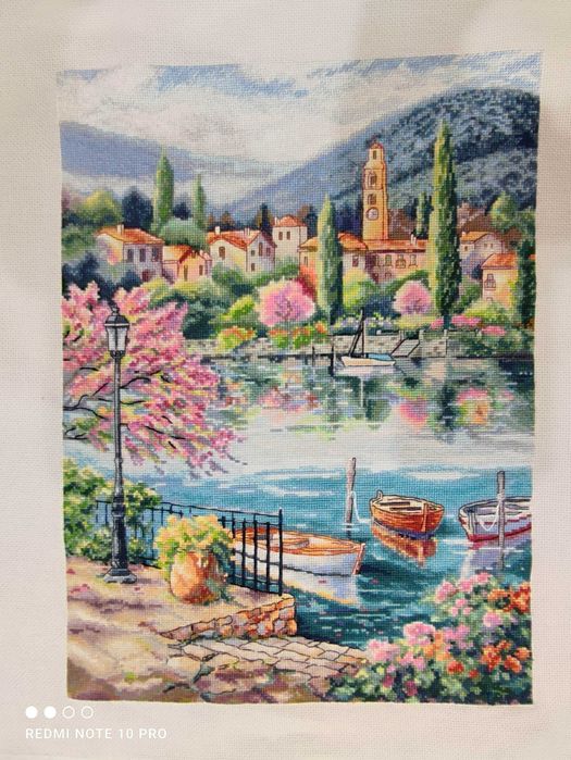 Вышитая картина "Причал"