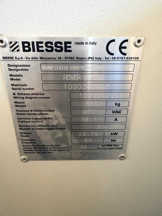 CNC RoverA1532 5 eixos mesa automatica 2021