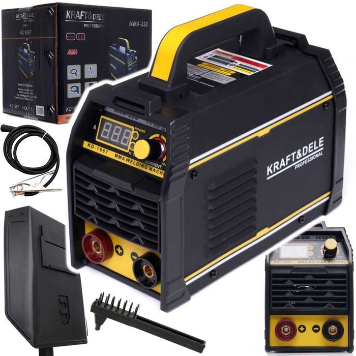 KRAFT&DELE Spawarka Inwertorowa Inwerterowa 330a Igbt Lcd Mma KD1867