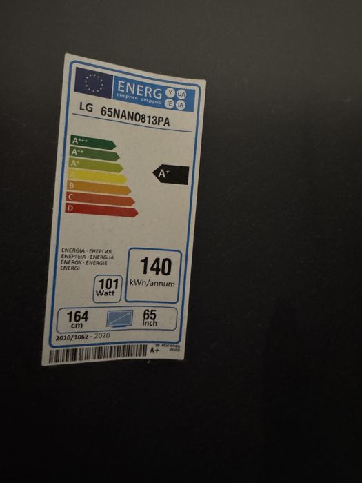 Telewizor LG 65NANO813PA 65" LED 4K webOS DVB-T2