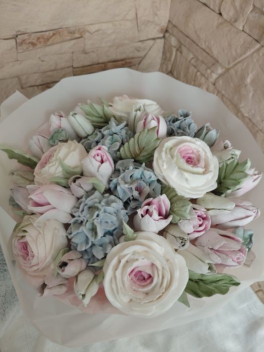 Зефірні квіти. Букети .Пасхальний декор.