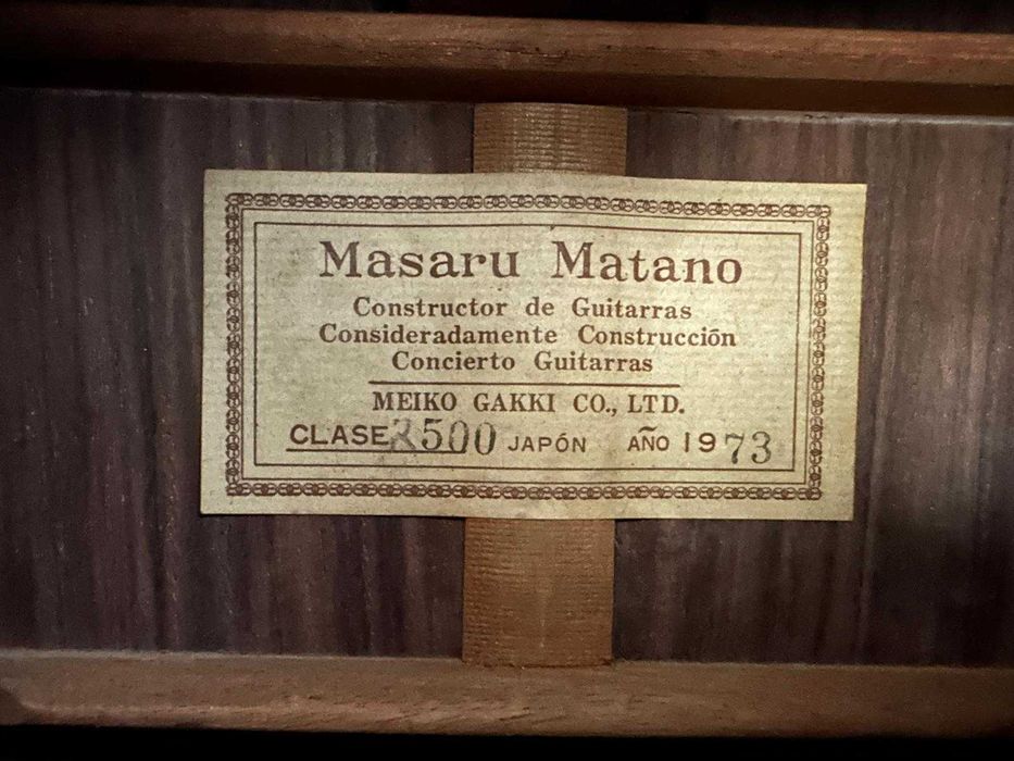 Guitarra Clássica Masaru Matano Pequena 2/4 Japão 1973