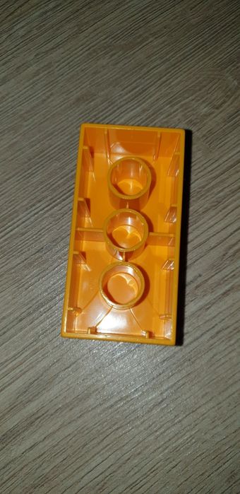 Klocki lego duplo 2x4 pomarańczowy 1szt