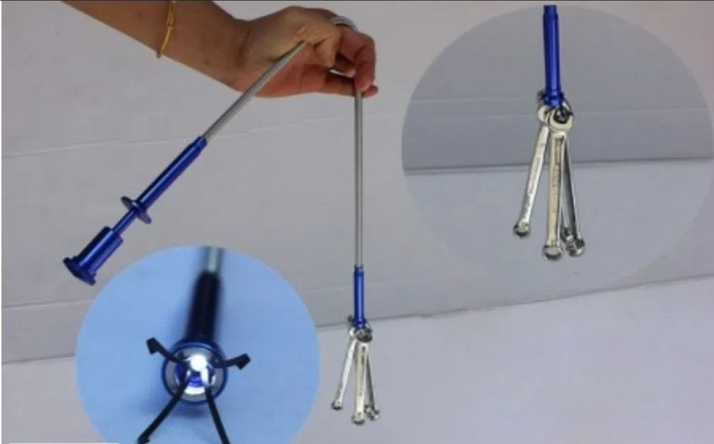 Haste magnética de alcance flexível oficina mecânica c/ luz LED