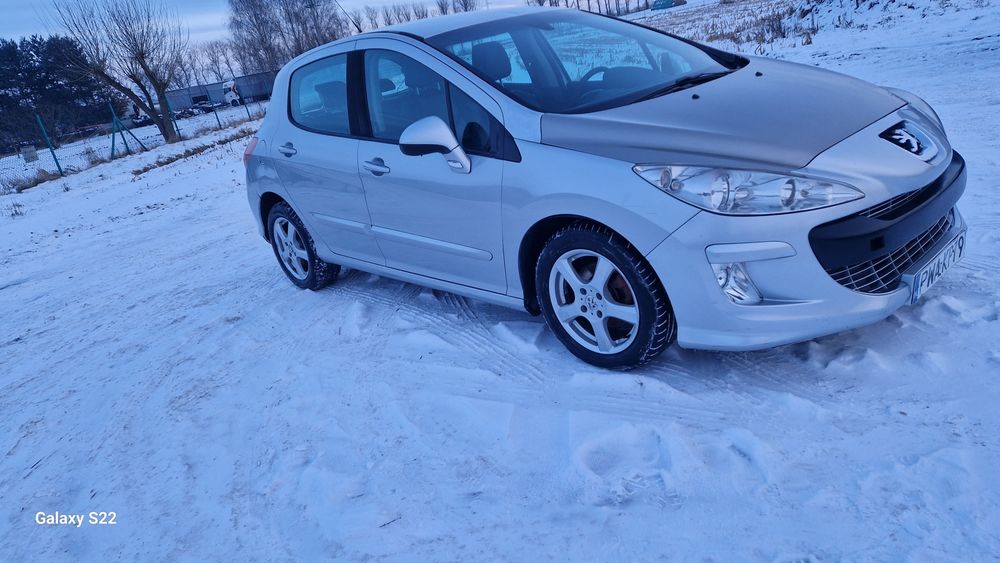 Peugeot 308 1.6 HDi 2008r Pół Skóry Klima