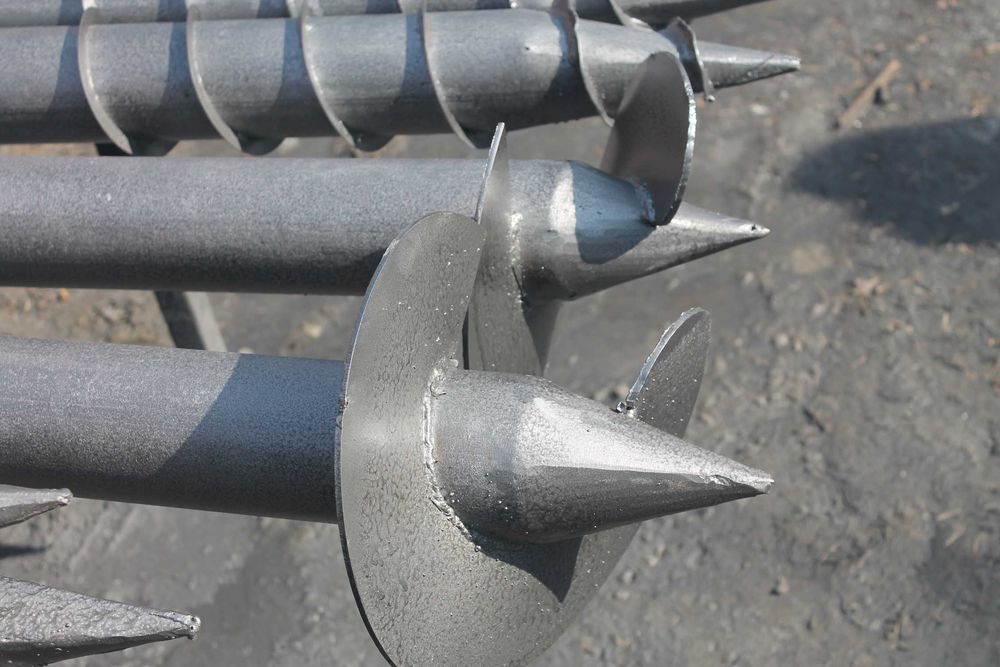 Винтовие сваи, гвинтові палі, геошурупи, наконечникі сва, низька ціна