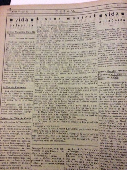 Orfeu. Jornal de arte. N.º 53, Pôrto 15 de Abril de 1932