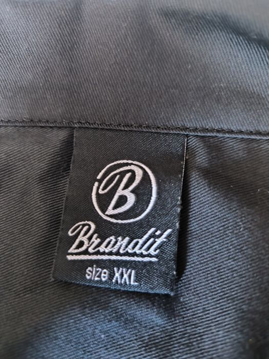 Brandit koszula męska XXL czarna krótki rękaw duży rozmiar