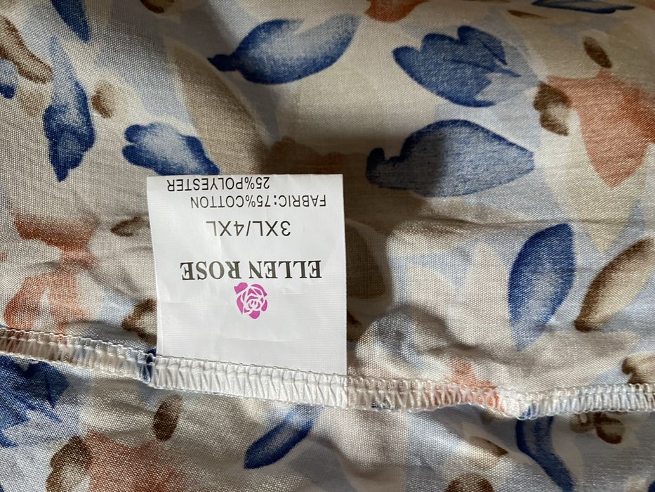 Letnia sukienka plus size 46/48 w kwiaty nowa bez metek