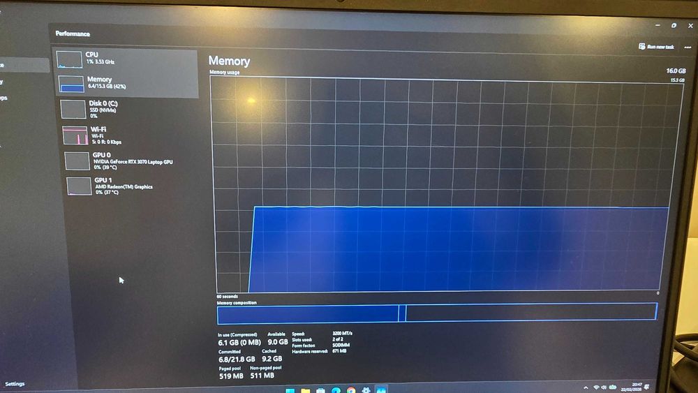 HP Omen 16 R7 5800H RTX 3070 c/acessórios