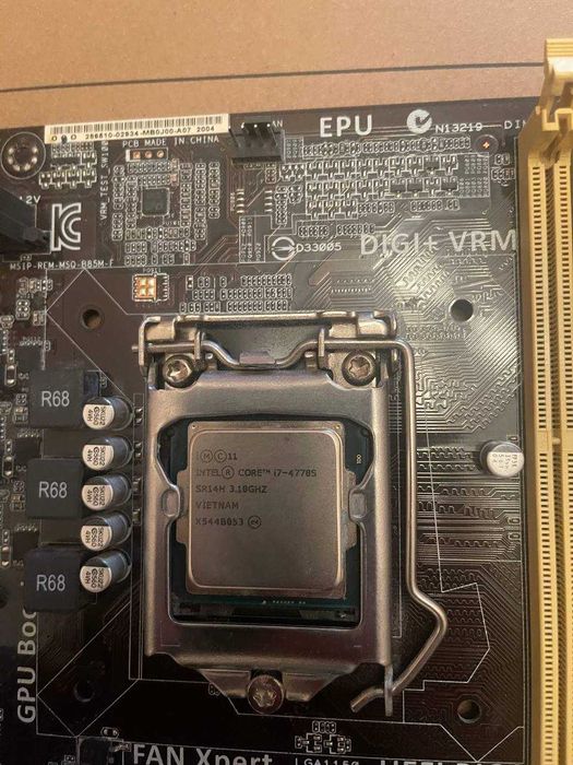 комп'ютер Intel Core i7-4770S + материнка + 8гб озу 1600МГц + Відеокарта AMD Radeon RX 470 4Gb