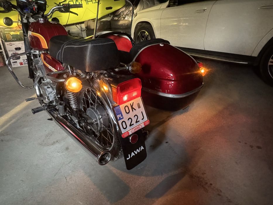 Jawa 350 „tęczówka” z koszem