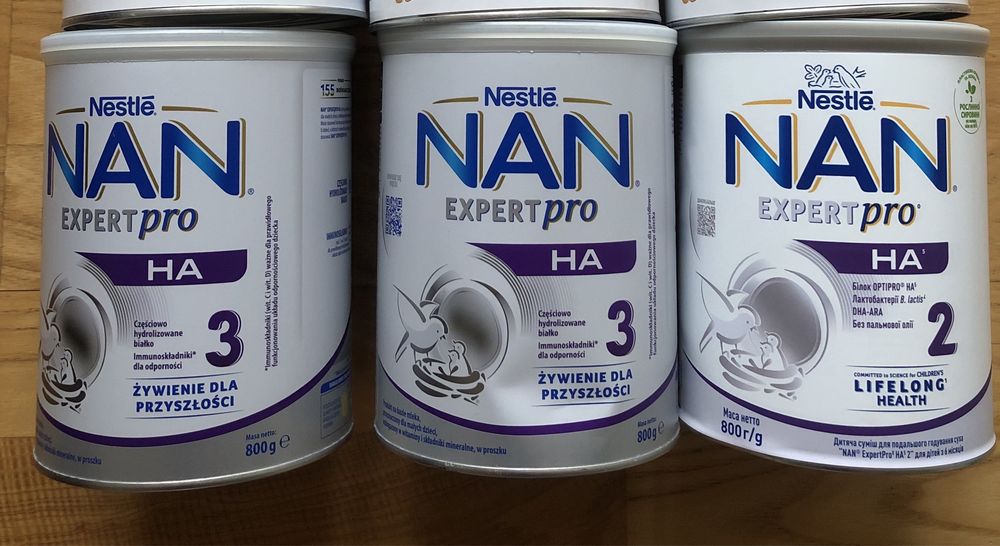 Гіпоалергенна суміш Nan expert pro HA 2, 3 гипоалергенная смесь