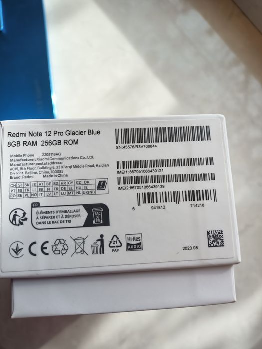 Xiaomi Redmi Note 12 Pro 8/256, Blue