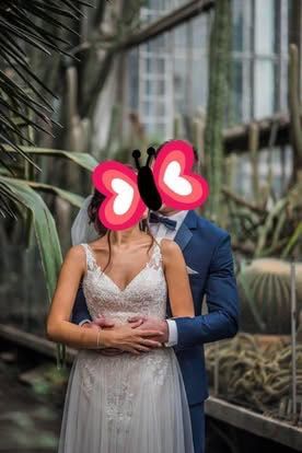 Wyjątkowa suknia ślubna rozmiar 36!