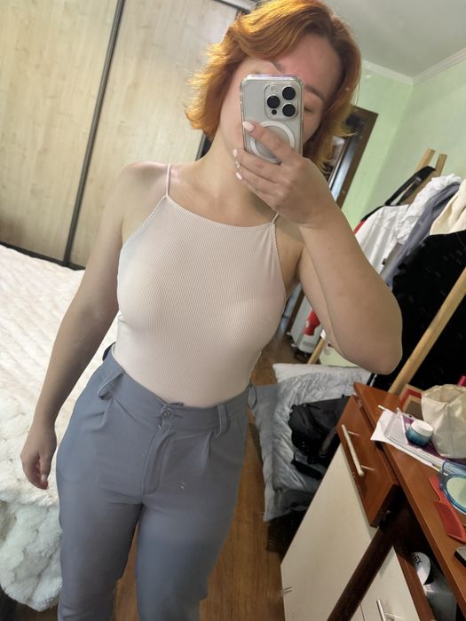 Бодік в рубчик xs-s primark