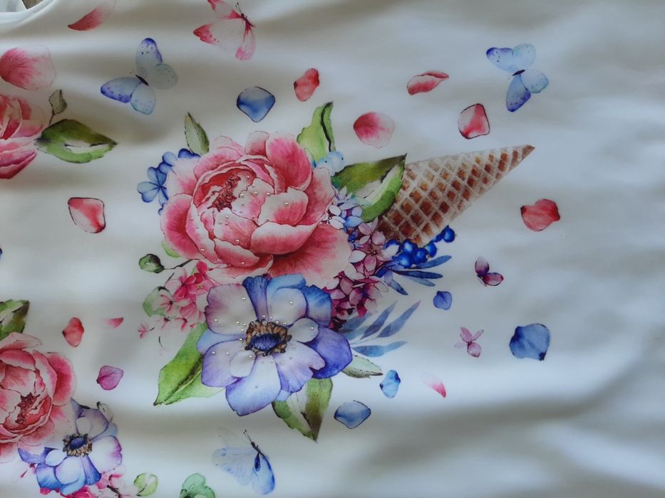 Vestido florido e plissado Mayoral 6a