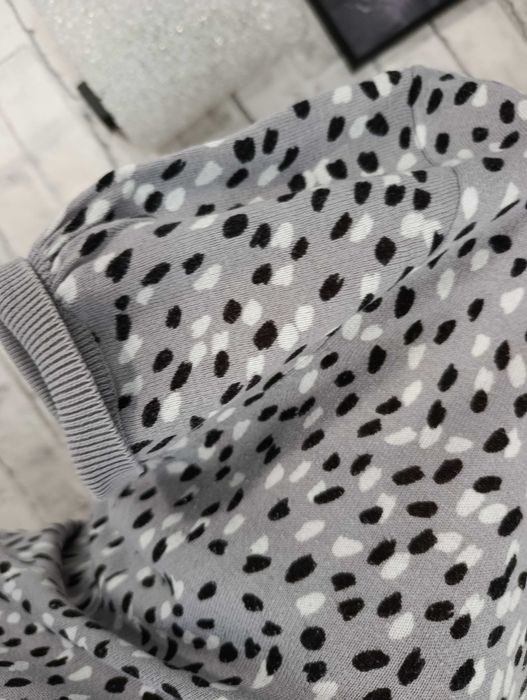 krótka elastyczna sukienka XL z dzianiny mini tunika dzianinowa szara