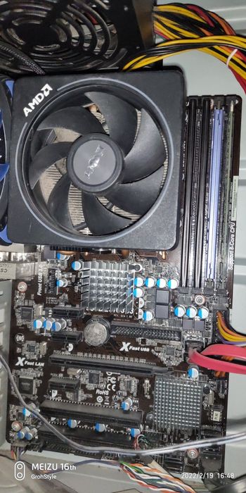 Комплект asrock 980de3/u3s3 + 8g.ddr3+fx6300