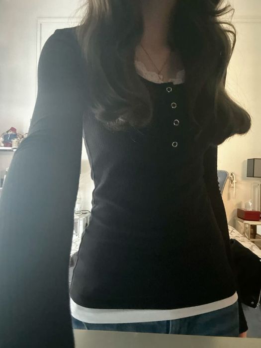 ТРЕНДОВА кофтинка в стилі 2000-х на ґудзиках