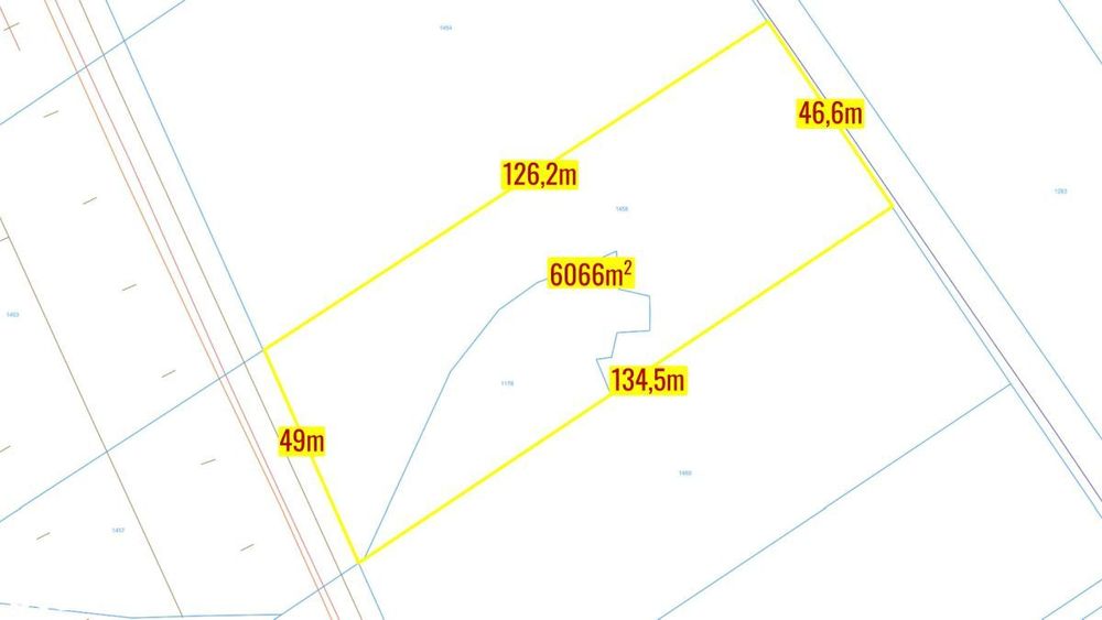 Działka przemysłowa Woźniki 6066m2