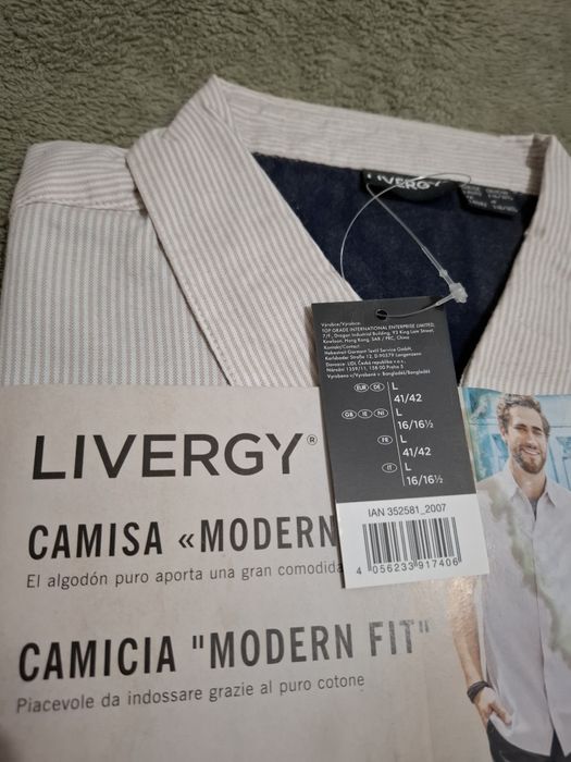 Camisas Marca Livergy, modern fit, tam 42 NOVAS