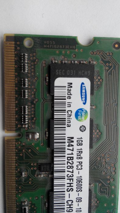 Оперативная память ноутбучная So-dimm DDR3-1333 1Gb Samsung