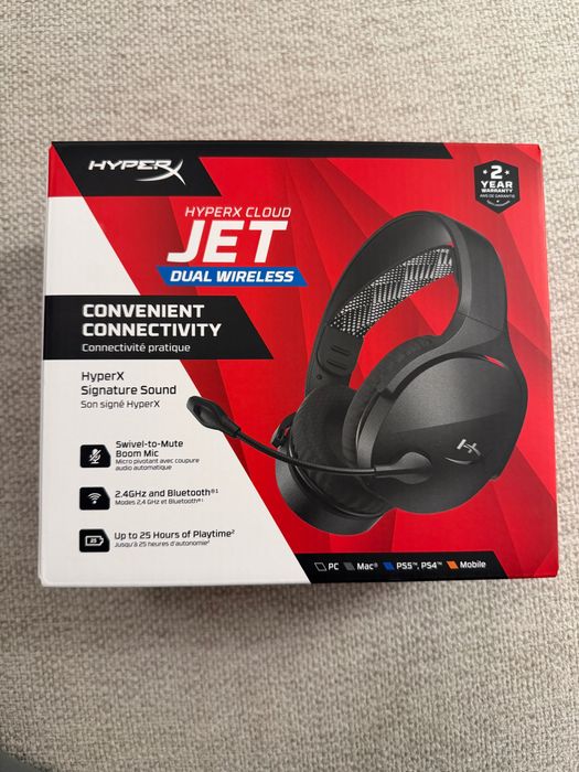 Dual Wireless HyperX Cloud Jet - Preto