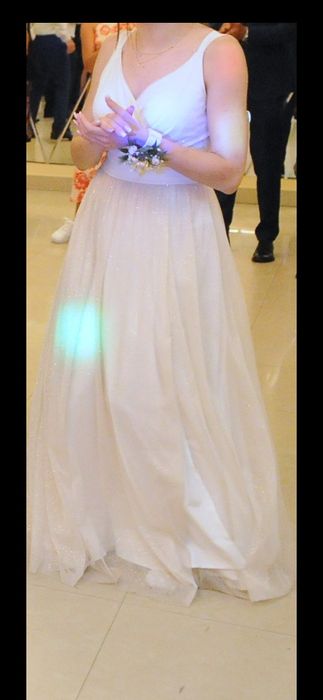 Sukienka długa maxi z rozcięciem