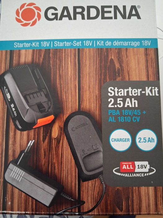 Zestaw GARDENA Ładowarka AL1810 CV + akumulator 18V 2.5Ah 14910-20